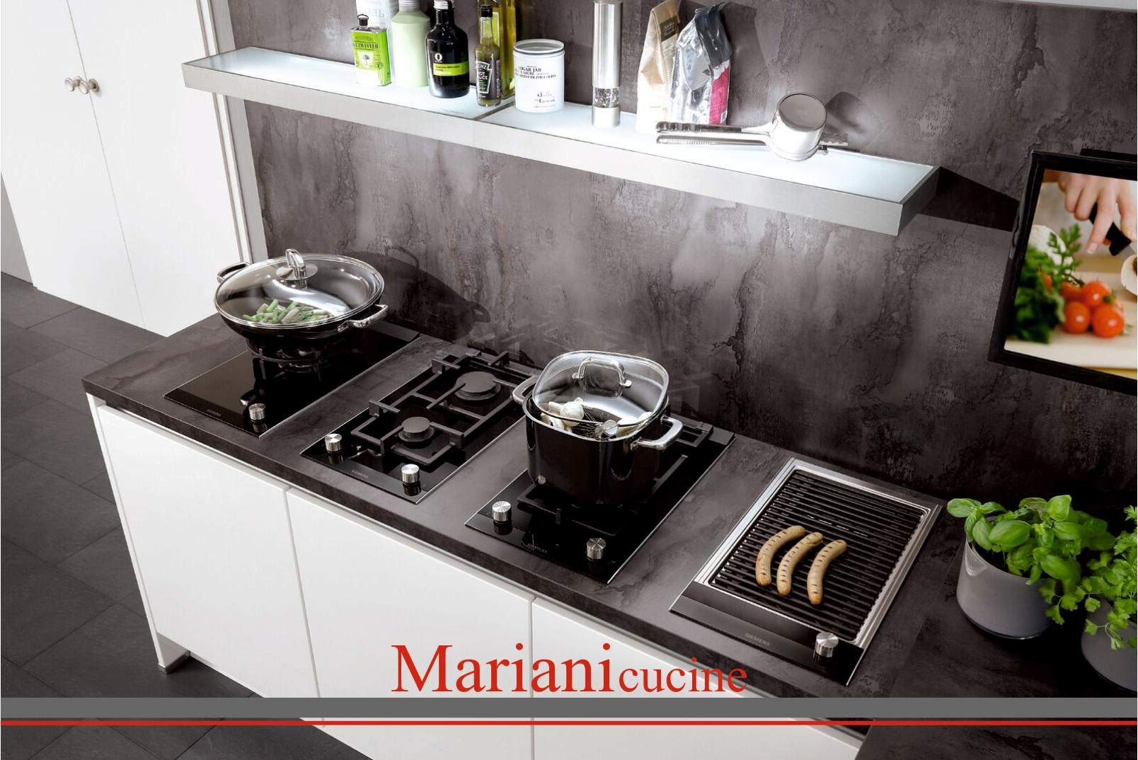 Mariani-Cucine-Lux-Piano-cottura Lux dettagli